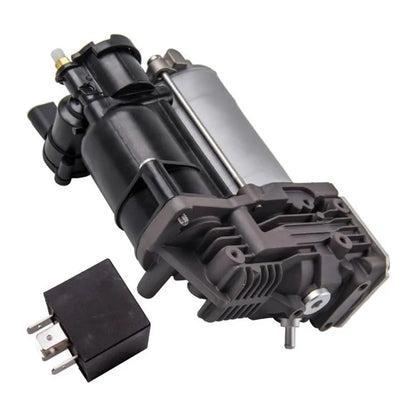 LANDNOVO 37206799419 air suspension compressor showing mounting bracket and valve block for BMW X5 E70