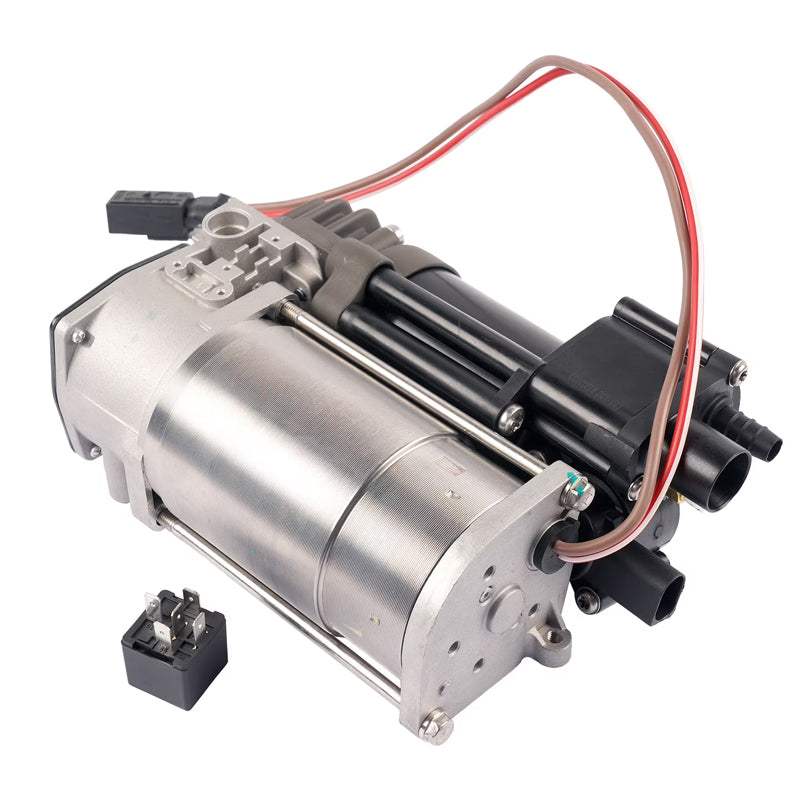 LANDNOVO 37206789450 air suspension compressor showing bracket and valve block for BMW 535i GT and 740i