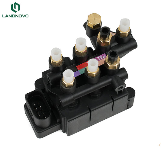 LANDNOVO 4M0616013 Air Suspension Solenoid Valve Block for Audi Q7/Q8 and Bentley Bentayga with air ports and solenoid connectors