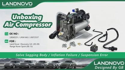 LR045251 AMK Air Suspension Compressor Assembly Complete Kit For Land Rover Discovery 3 Discovery 4 Range Rover Sport 2005-2013